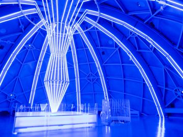 Lights show in Atomium