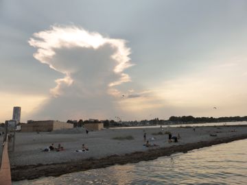 Beach near the city center