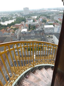 Stairs spiral tower top