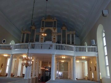 Inside the cathedral of Oulu