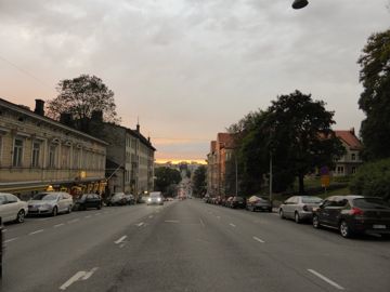 The city with sunet