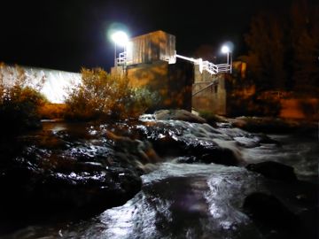 The falls by night