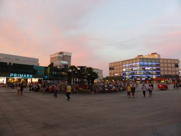 City center with dusk