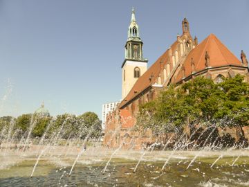 Church near the radio tower