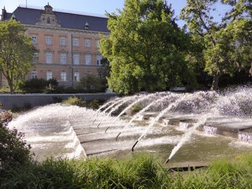 Fountain at the garden