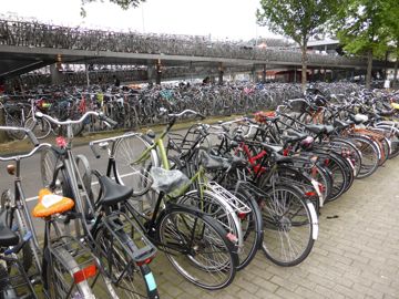 Parking of bikes