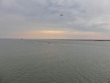 The sea when I am in the ferry