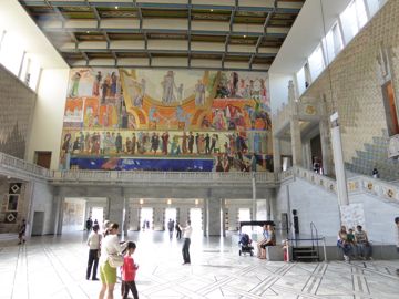 City hall art inside