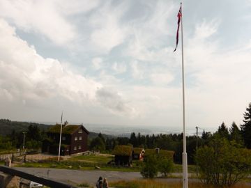 High point of view of Oslo near Frognerseteren