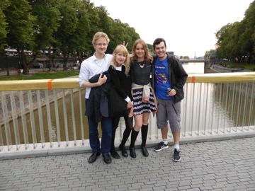 Tapio, Kaisa and Katariina in Turku
