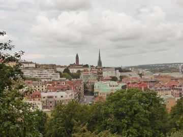 High point of view of the city