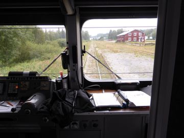 View inside the train