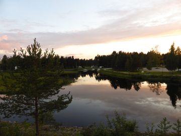 The lake in dusk