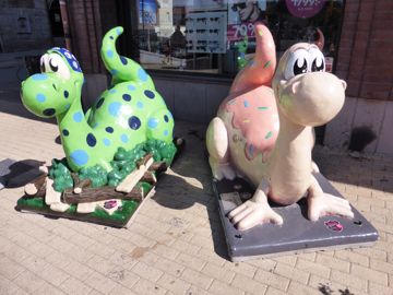 Differnt monsters of the lake in the city