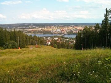 View of Ãstersund from the hill