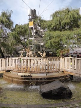 Small park with nice fountain