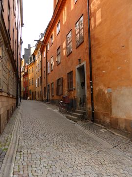 Typical street in the old town