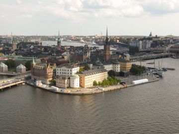 High view of the city