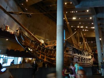 Boat in the Vasa Museum