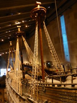 Boat in the Vasa Museum