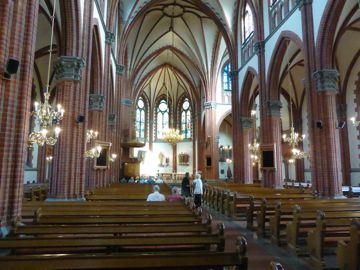 Inside the church