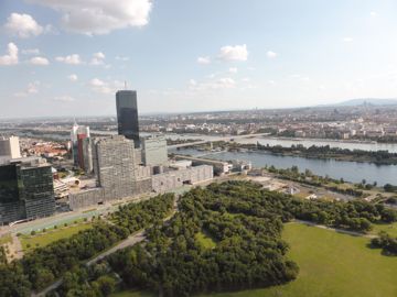 Danube tower view of the top
