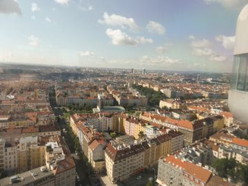 View from Zizkow Television Tower