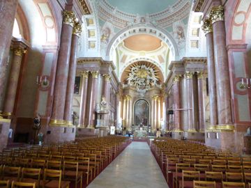 Inside the church