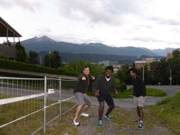 James and Vernon in Innsbruck