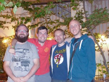Johnny and his friends in Graz