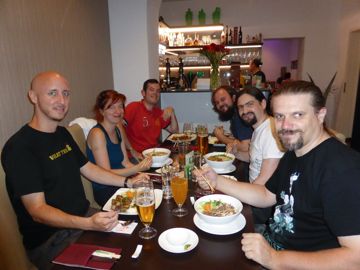 Johnny and his friends in Graz