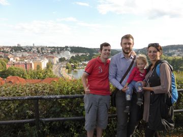 Jan, Lenka and Beata in Praha