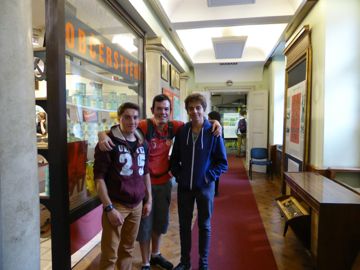 Georges and his brother in Praha