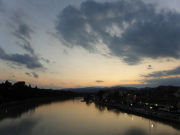 View of the river from the bridge