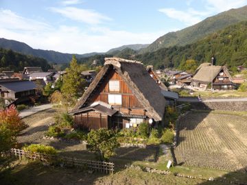 Typical house with his roof
