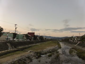 typical river with space to walk