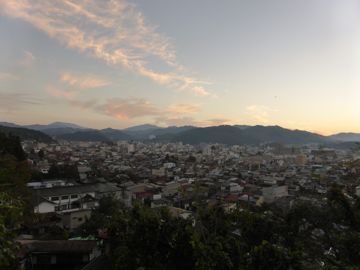 Sunset at the top of the hill