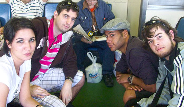 The team: Laura, Vincent, Frédéric & me.