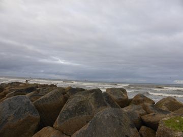 On the beach