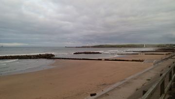 On the beach