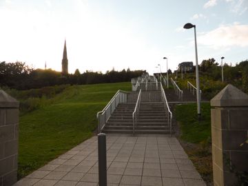 Near the train station
