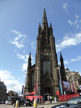 Church with markets