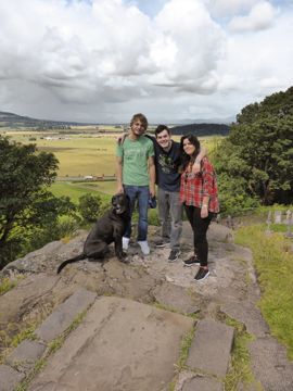 Kirill, Julien, RÃ©jane,the dog Jah