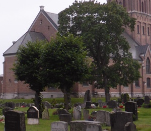 Graves and church