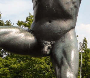 The Vigeland Park with lots of sculptures