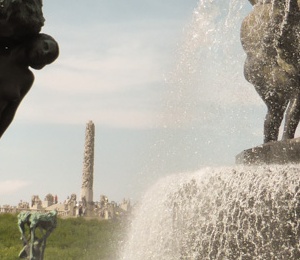 The Vigeland Park with lots of sculptures