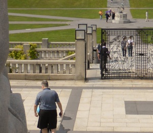 The Vigeland Park with lots of sculptures