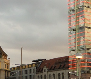 Tower next to the train station