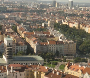 View from Zizkow Television Tower