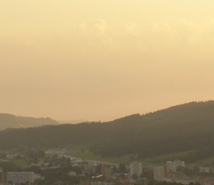 Sunset of the city